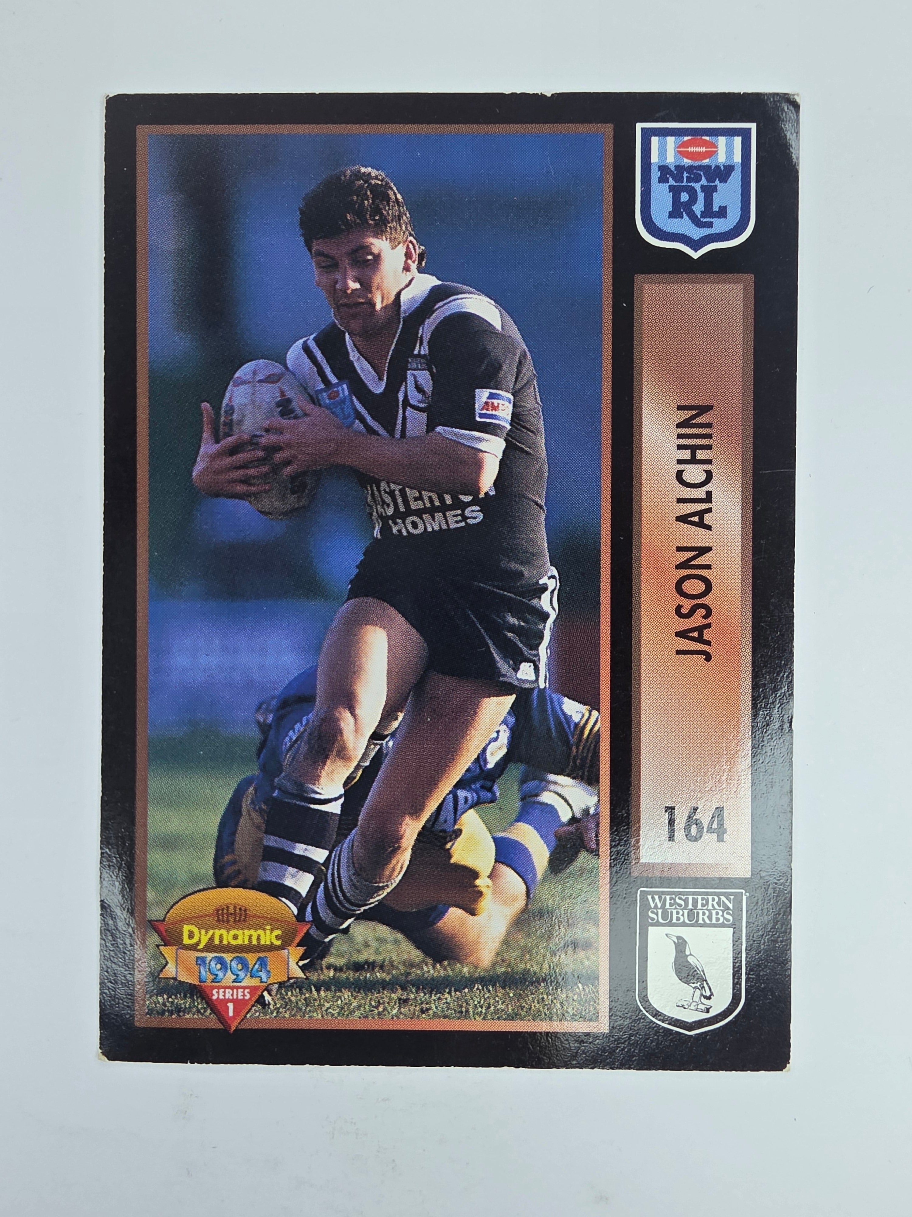 1994 Dynamic Series 1 Base Card #164 Jason Alchin Western Suburbs Magpies