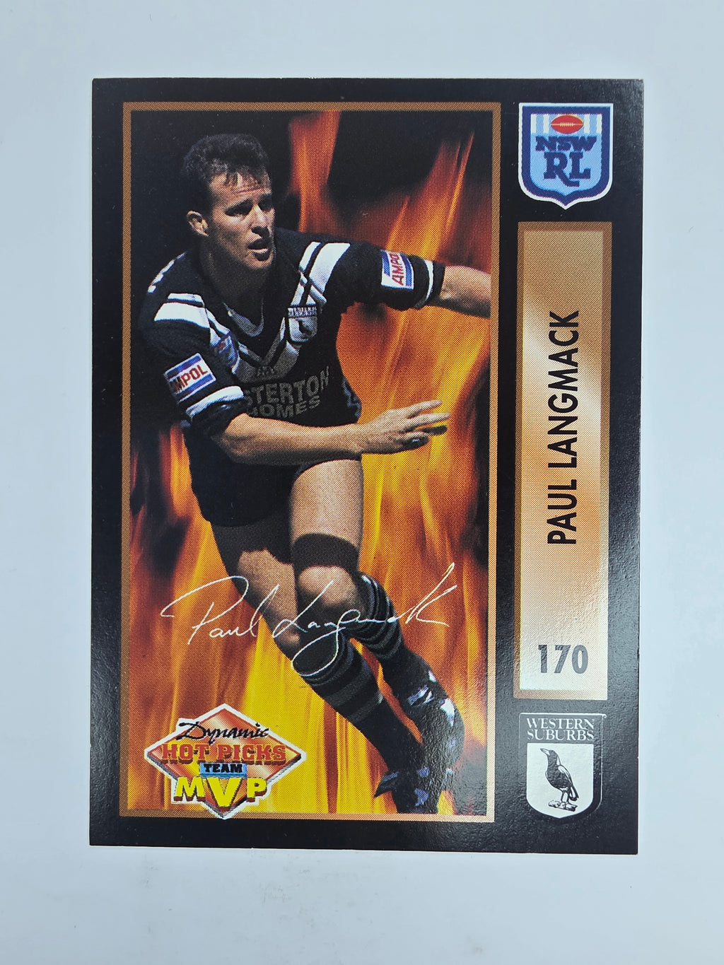 1994 Dynamic Series 1 Base Card #170 Paul Langmack Western Suburbs Magpies