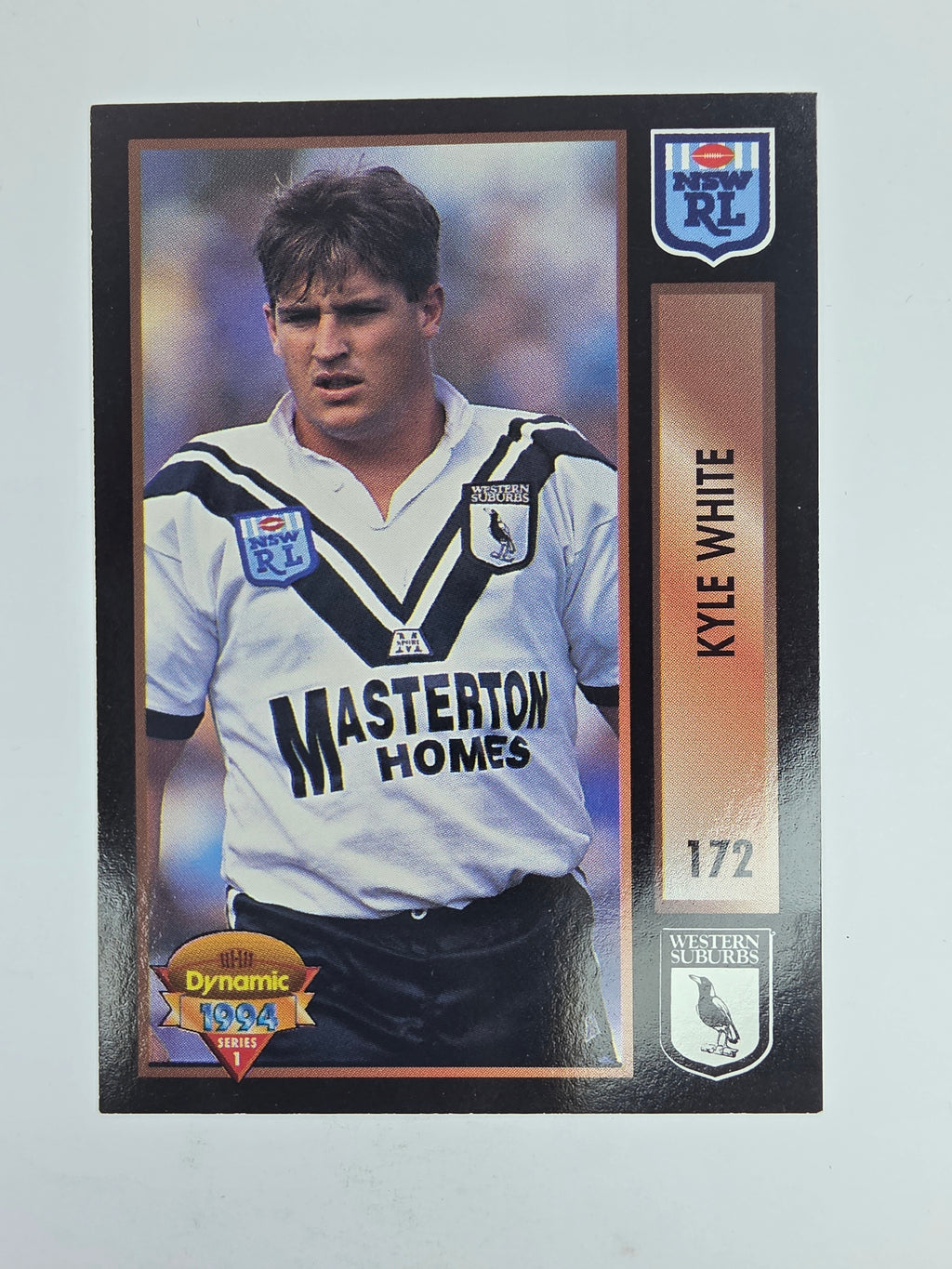 1994 Dynamic Series 1 Base Card #172 Kyle White Western Suburbs Magpies