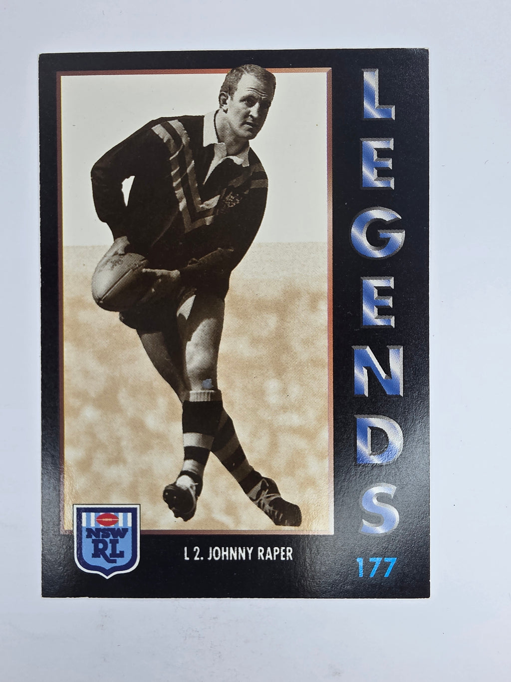 1994 Dynamic Series 1 Base Card #177 Johnny Raper St George Dragons