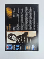 1994 Dynamic Series 1 Base Card #184 Dave Brown Eastern Suburbs Roosters