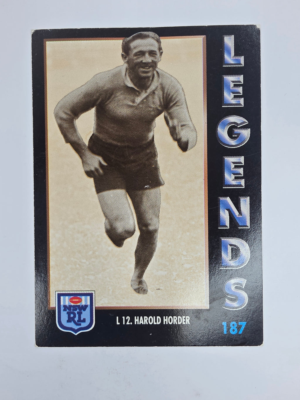 1994 Dynamic Series 1 Base Card #187 Harrold Holder South Sydney Rabbitohs