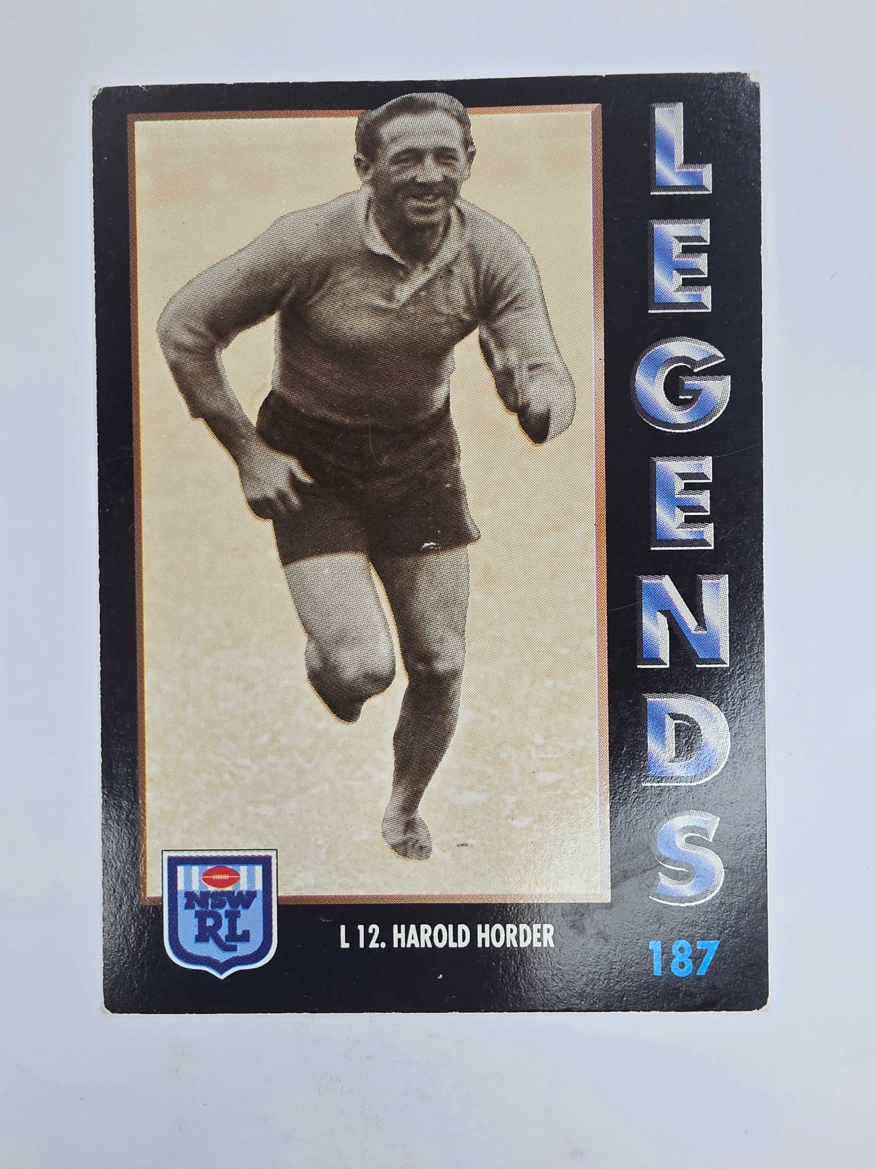1994 Dynamic Series 1 Base Card #187 Harrold Holder South Sydney Rabbitohs