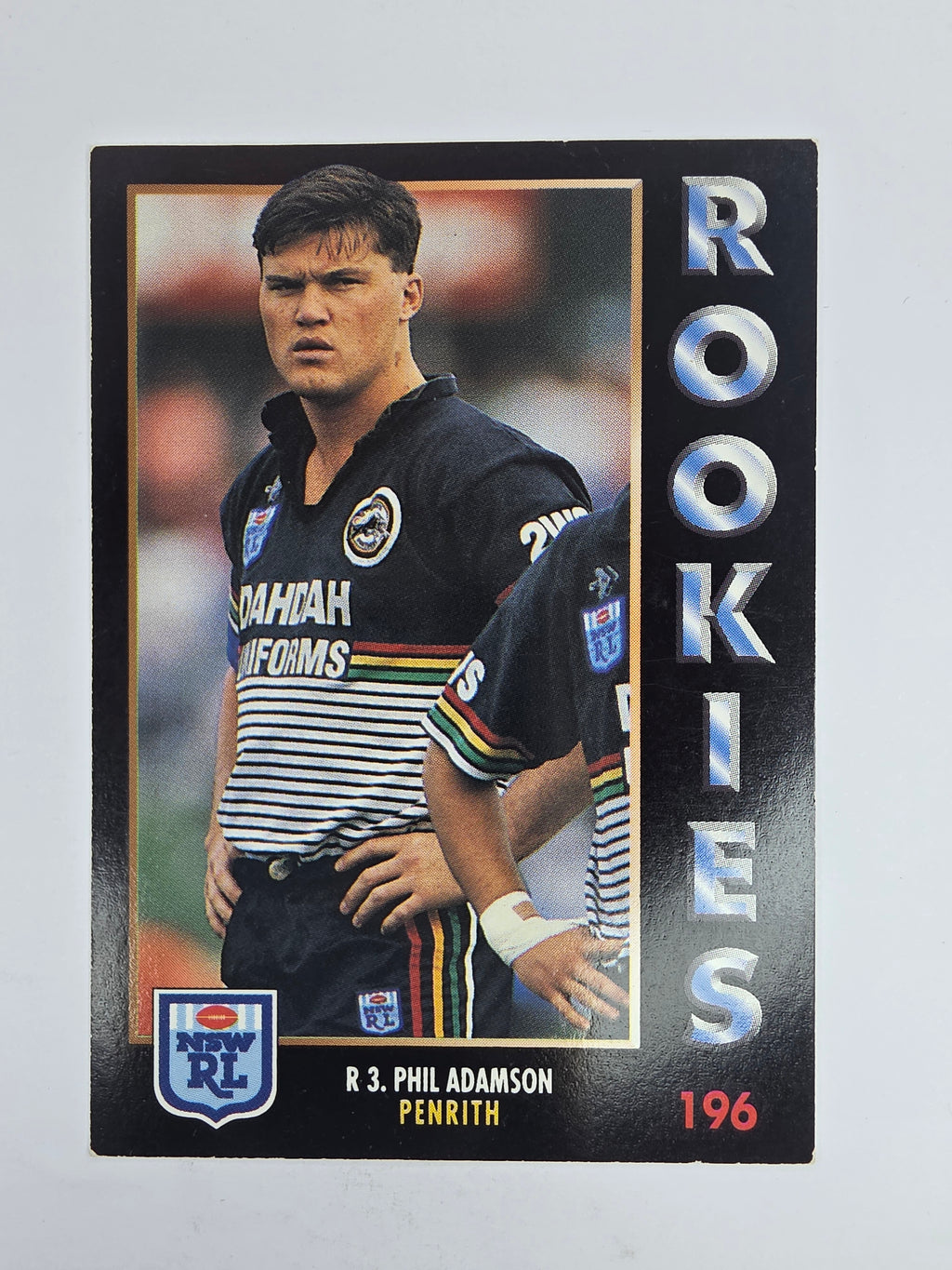 1994 Dynamic Series 1 Base Card #196 Phil Adamson Penrith Panthers