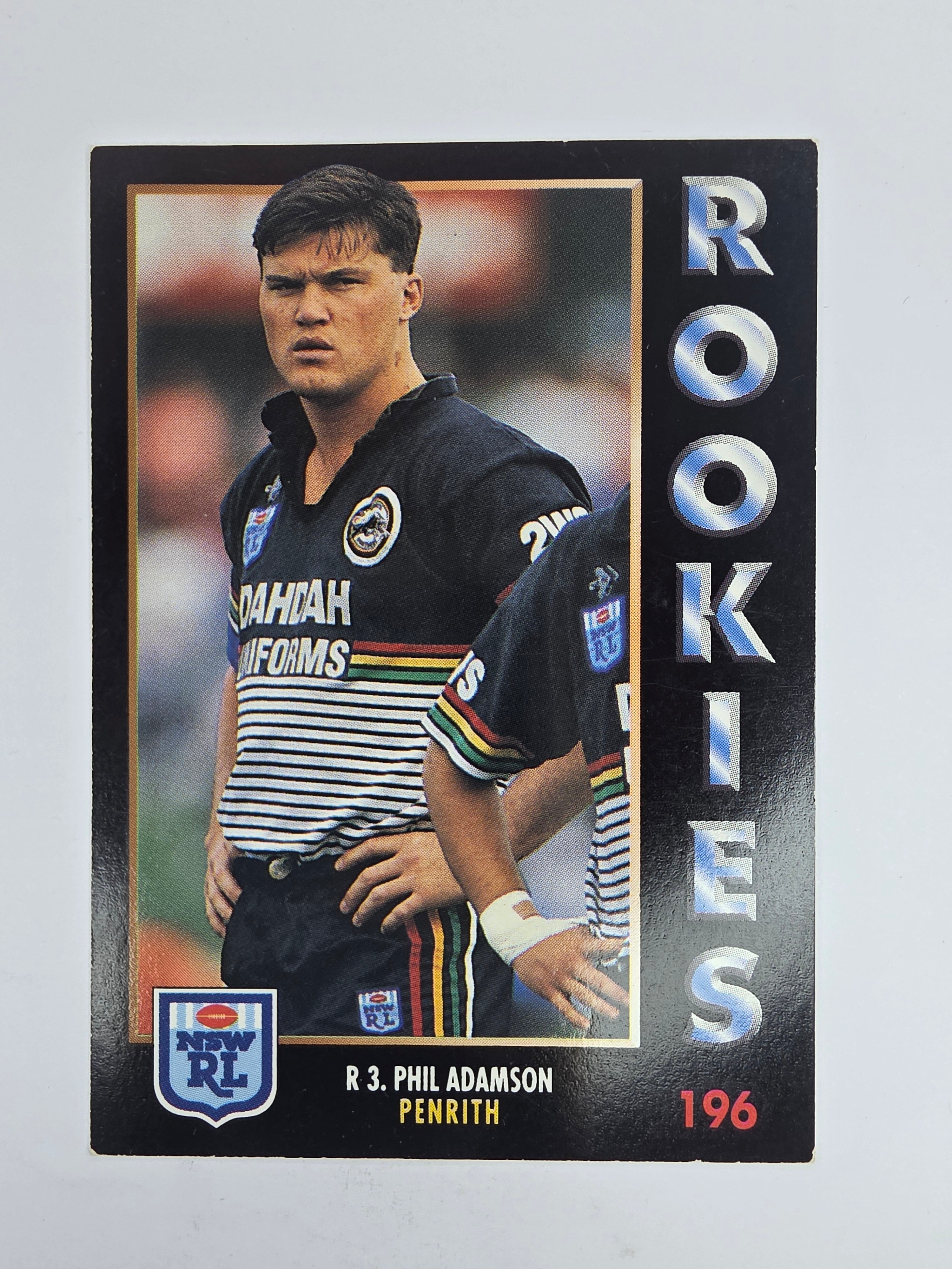1994 Dynamic Series 1 Base Card #196 Phil Adamson Penrith Panthers