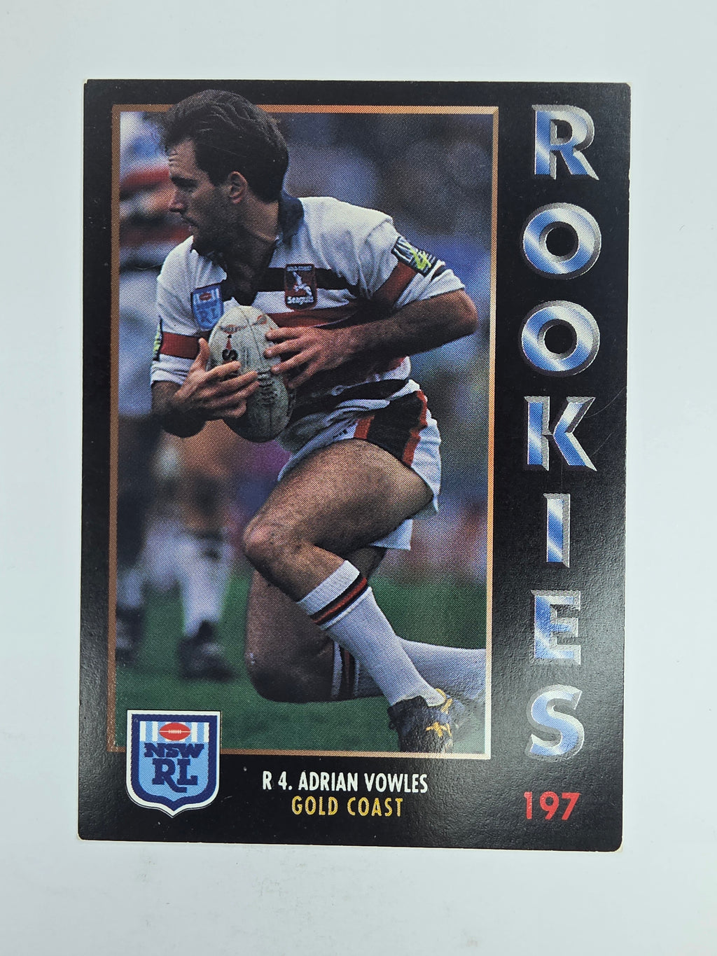 1994 Dynamic Series 1 Base Card #197 Adrian Vowles Gold Coast Seagulls