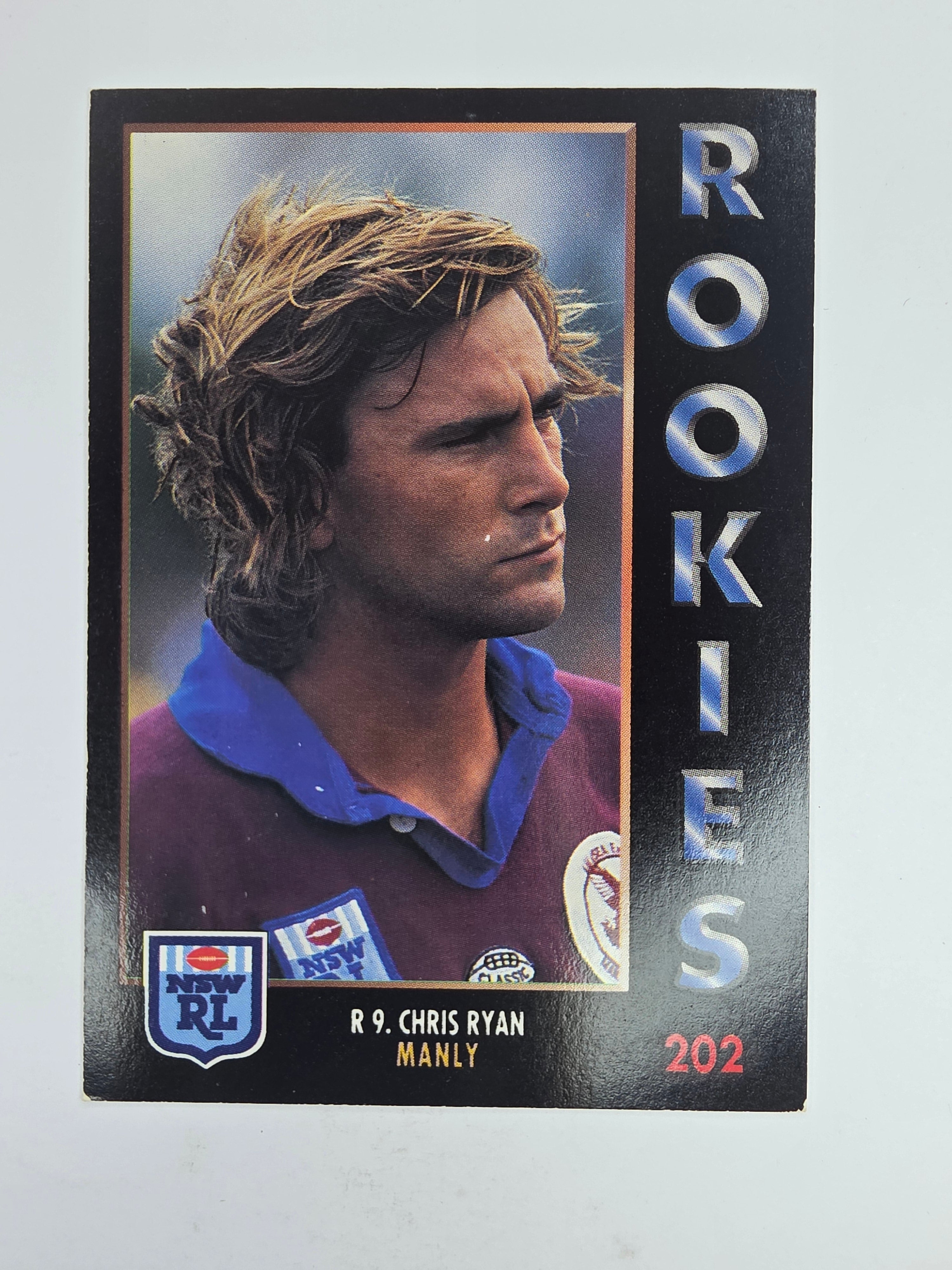 1994 Dynamic Series 1 Base Card #202 Chris Ryan Manly Warringah Sea Eagles