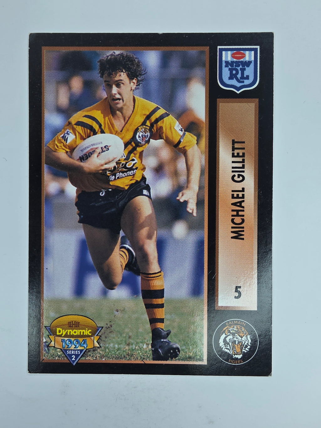 1994 Dynamic Series 2 Base Card #5 Michael Gillett Balmain Tigers