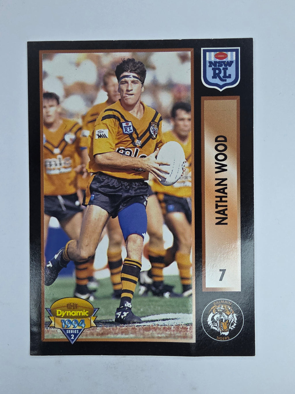1994 Dynamic Series 2 Base Card #7 Nathan Wood Balmain Tigers