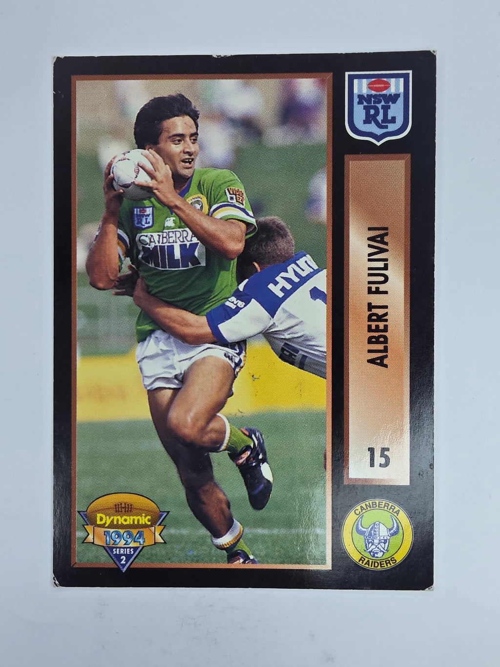 1994 Dynamic Series 2 Base Card #15 Albert Fulivai Canberra Raiders