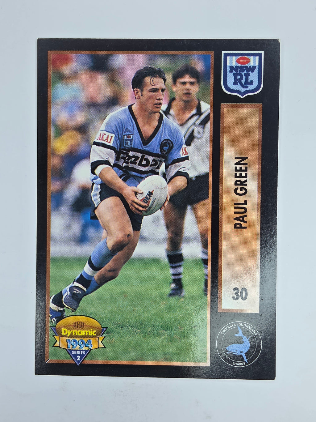 1994 Dynamic Series 2 Base Card #30 Paul Green Cronulla Sutherland Sharks