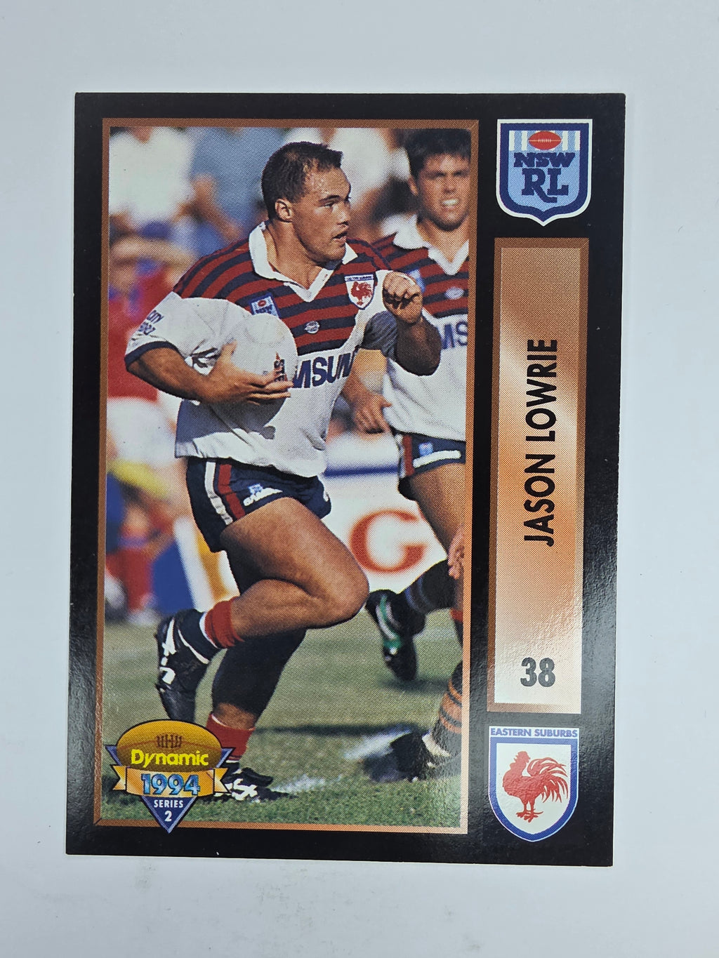 1994 Dynamic Series 2 Base Card #38 Jason Lowrie Eastern Suburbs Roosters