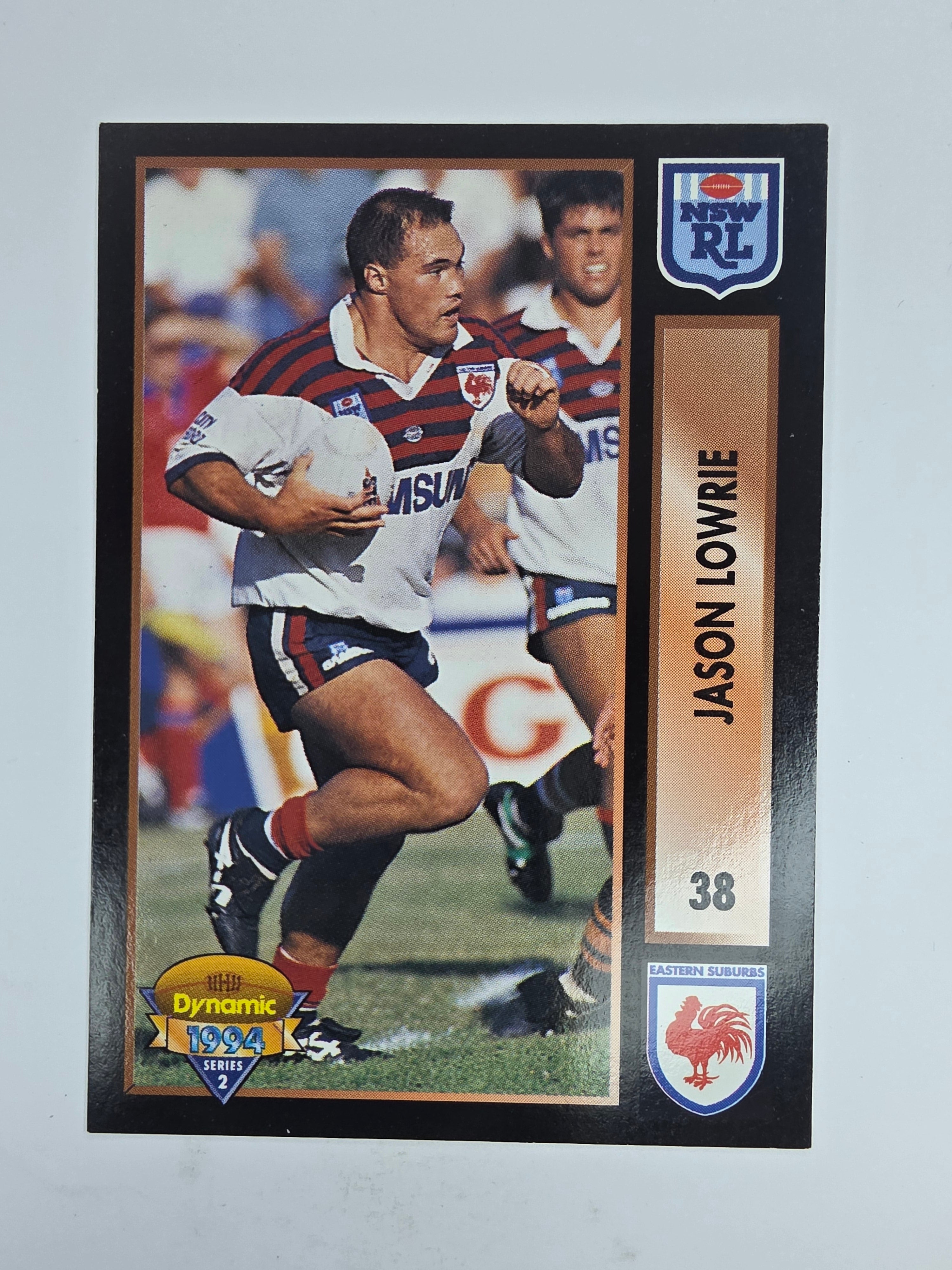1994 Dynamic Series 2 Base Card #38 Jason Lowrie Eastern Suburbs Roosters