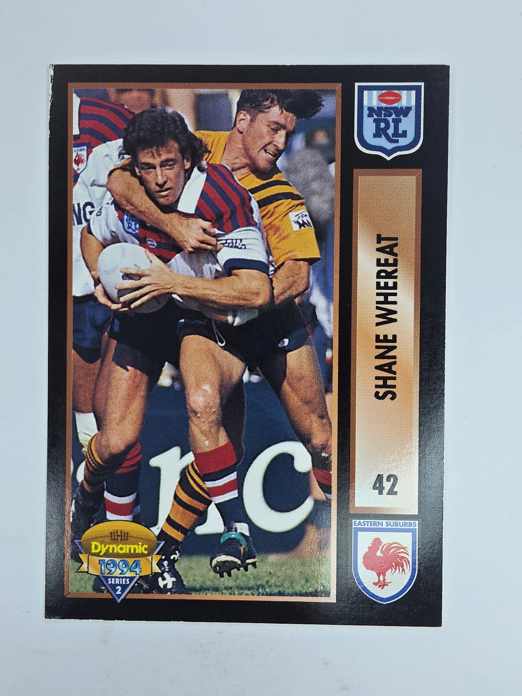 1994 Dynamic Series 2 Base Card #42 Shane Whereat Eastern Suburbs Roosters