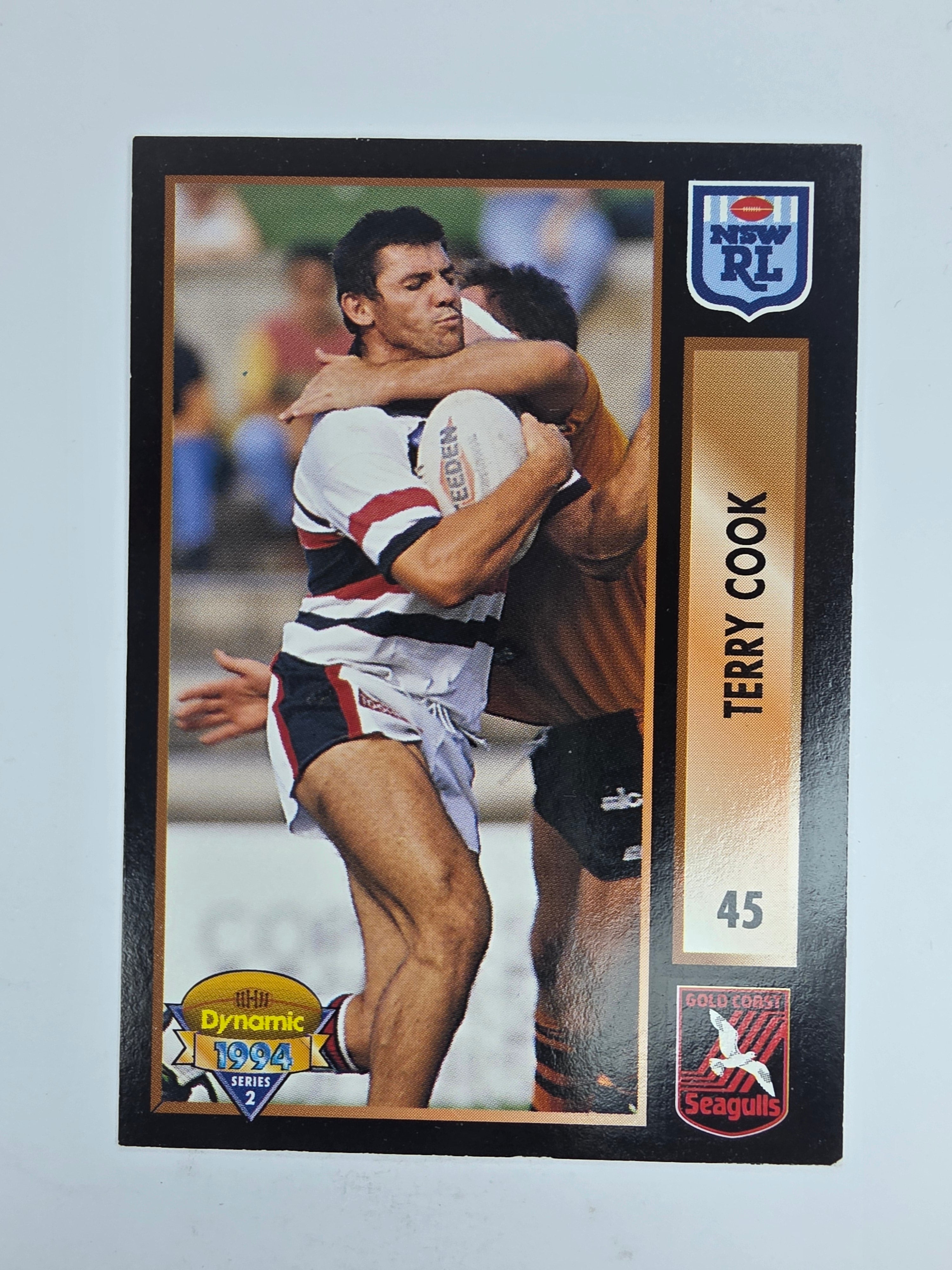 1994 Dynamic Series 2 Base Card #45 Terry Cook Gold Coast Seagulls