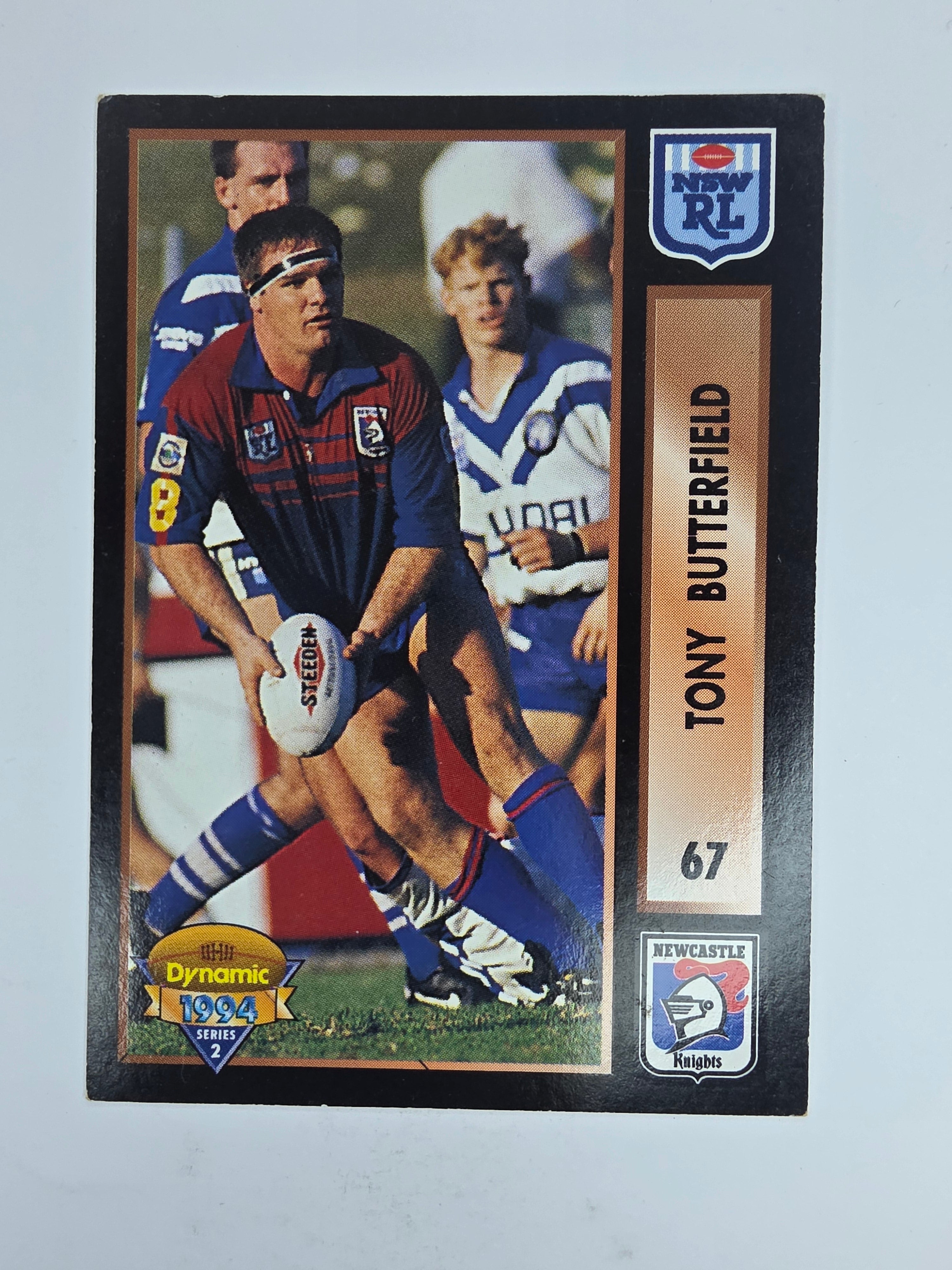 1994 Dynamic Series 2 Base Card #67 Tony Butterfield Newcastle Knights