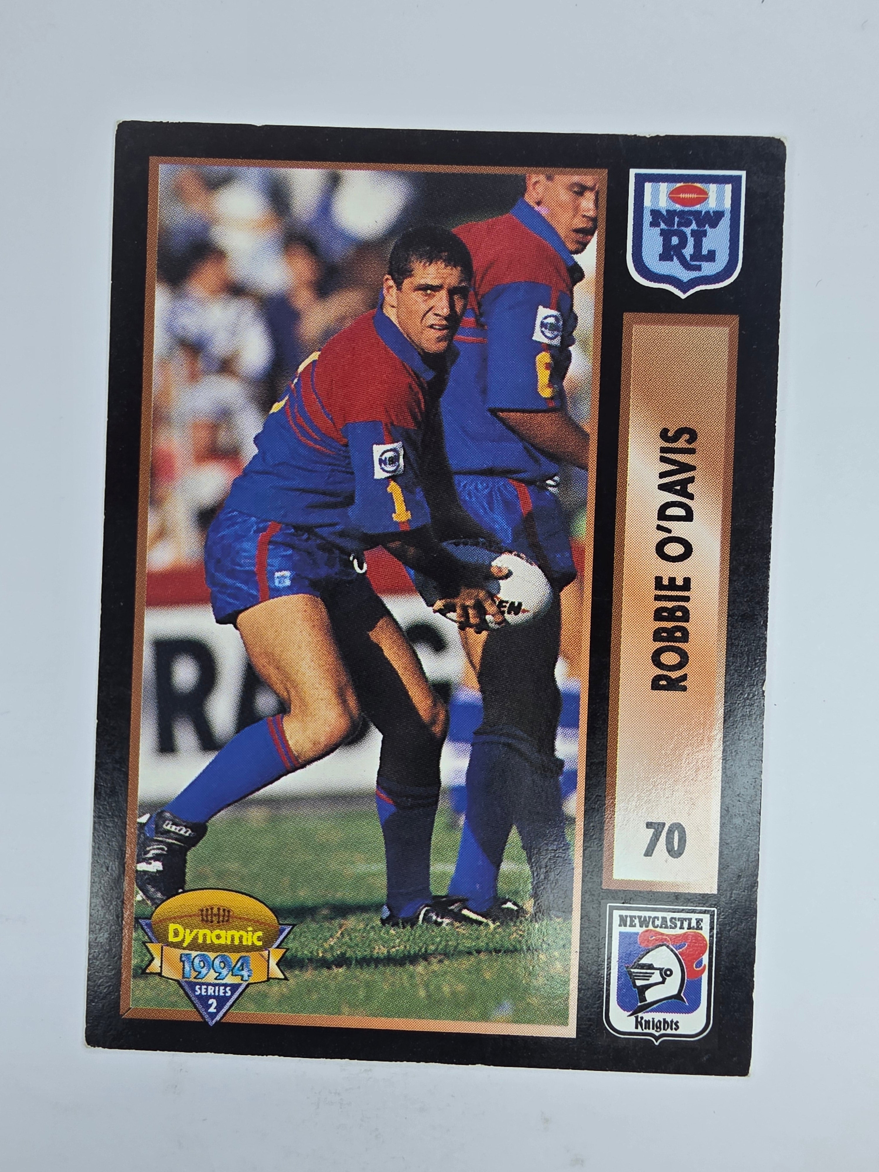 1994 Dynamic Series 2 Base Card #70 Robbie O'Davis Newcastle Knights