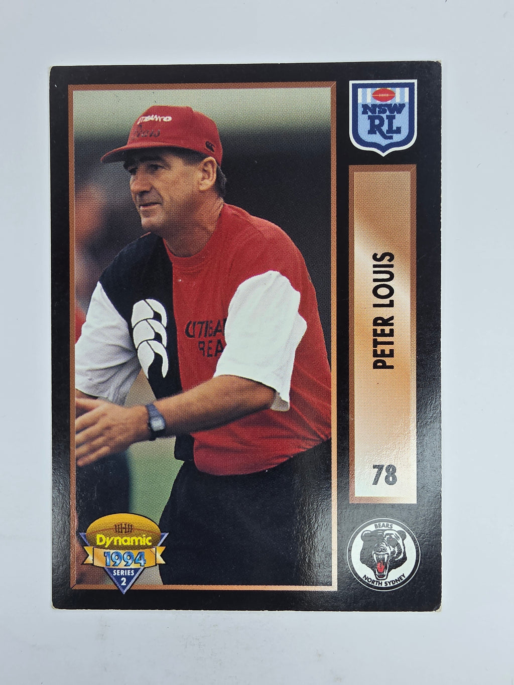 1994 Dynamic Series 2 Base Card #78 Peter Louis North Sydney Bears