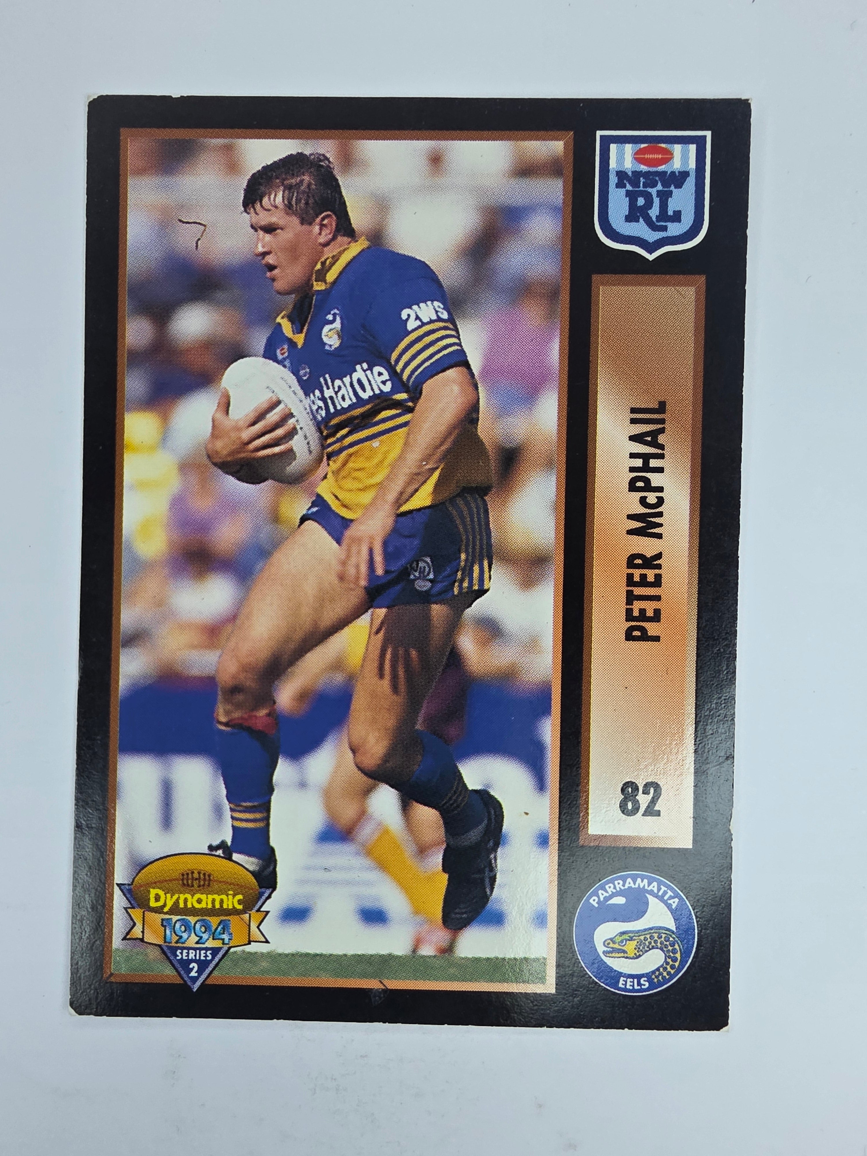 1994 Dynamic Series 2 Base Card #82 Peter McPhail Parramatta Eels