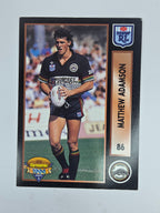 1994 Dynamic Series 2 Base Card #86 Matthew Adamson Penrith Panthers