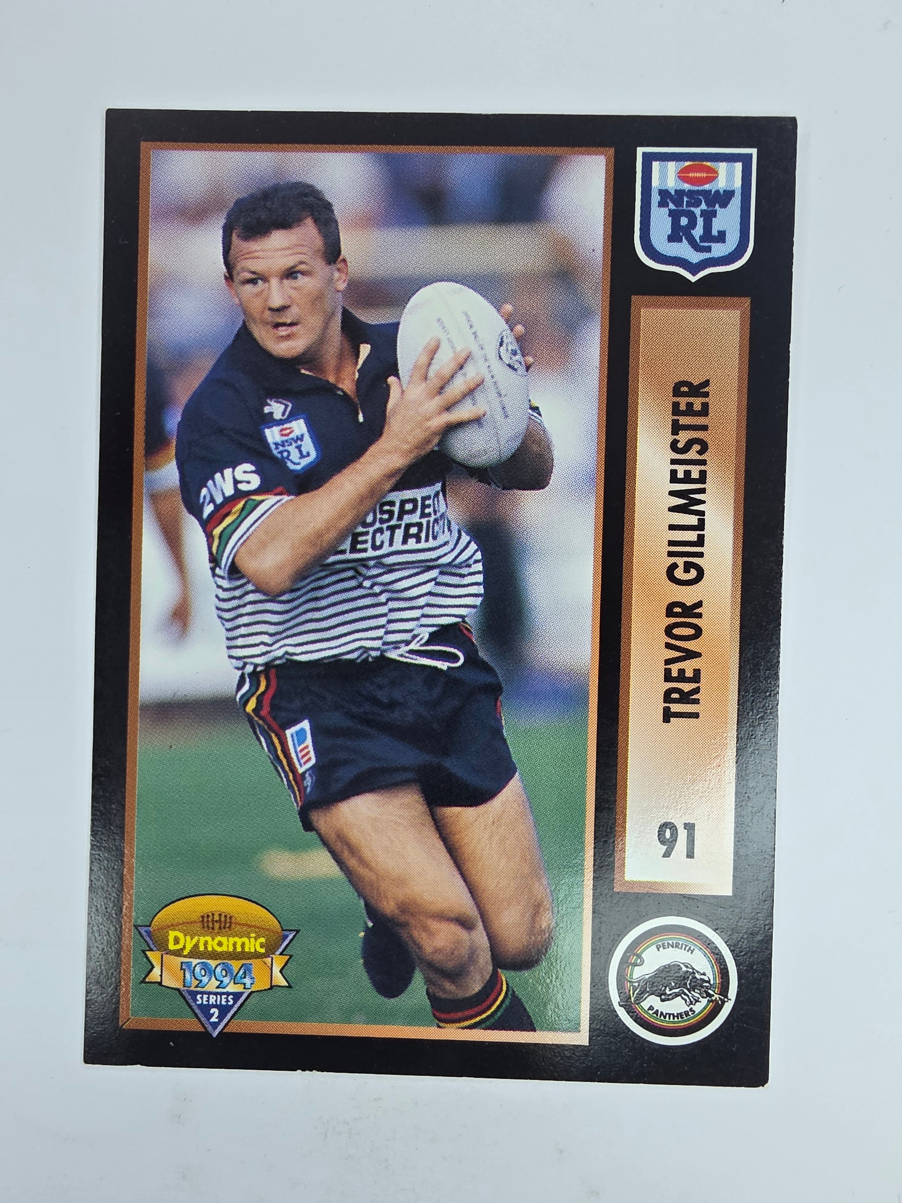 1994 Dynamic Series 2 Base Card #91 Trevor Gillmeister Penrith Panthers