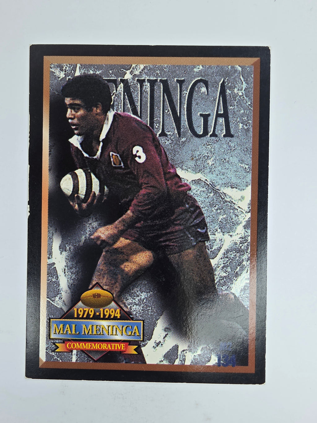 1994 Dynamic Series 2 Base Card #134 Mal Meninga Queensland Maroons
