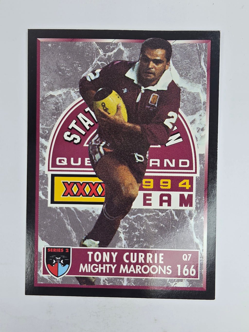 1994 Dynamic Series 2 Base Card #166 Tony Currie Queensland Maroons