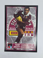 1994 Dynamic Series 2 Base Card #166 Tony Currie Queensland Maroons