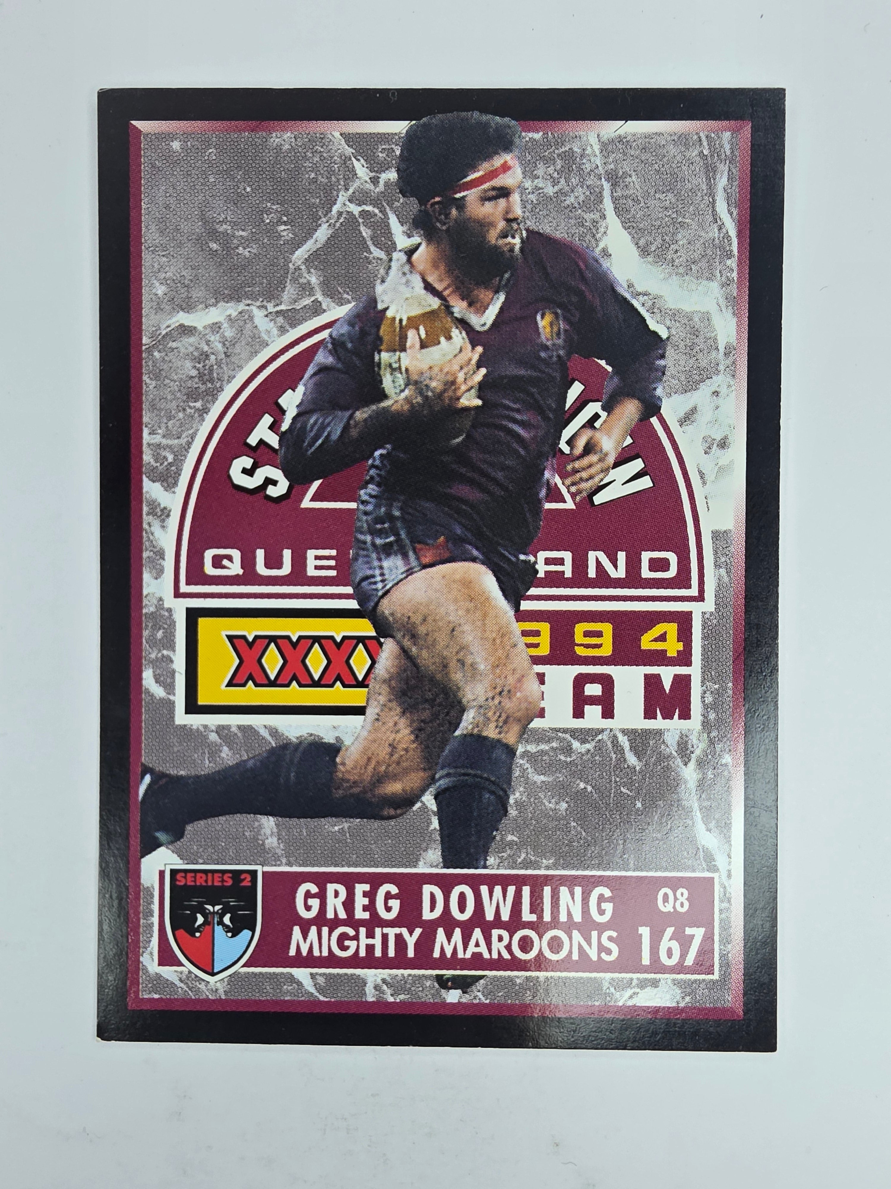 1994 Dynamic Series 2 Base Card #167 Greg Dowling Queensland Maroons
