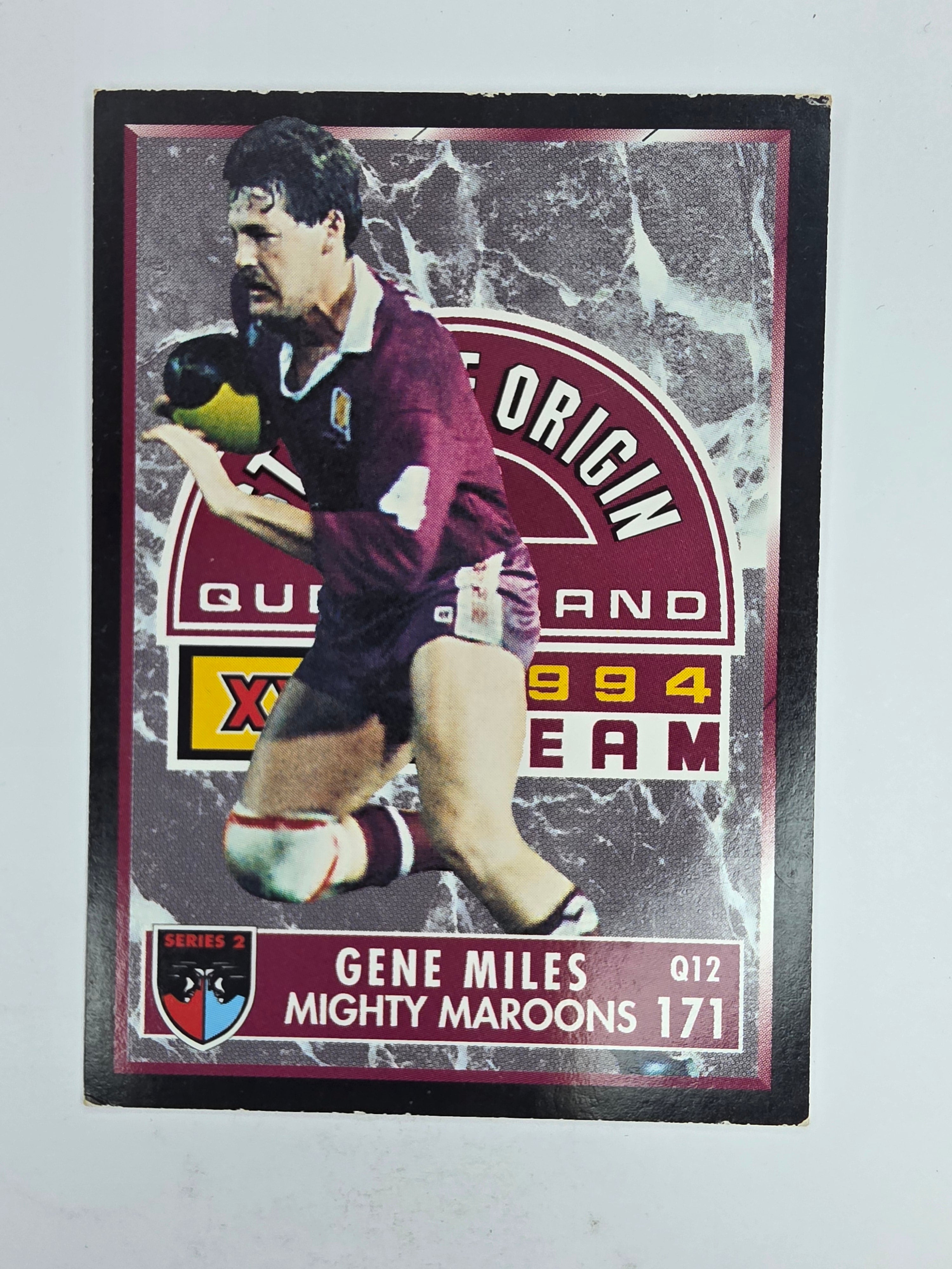 1994 Dynamic Series 2 Base Card #171 Gene Miles Queensland Maroons