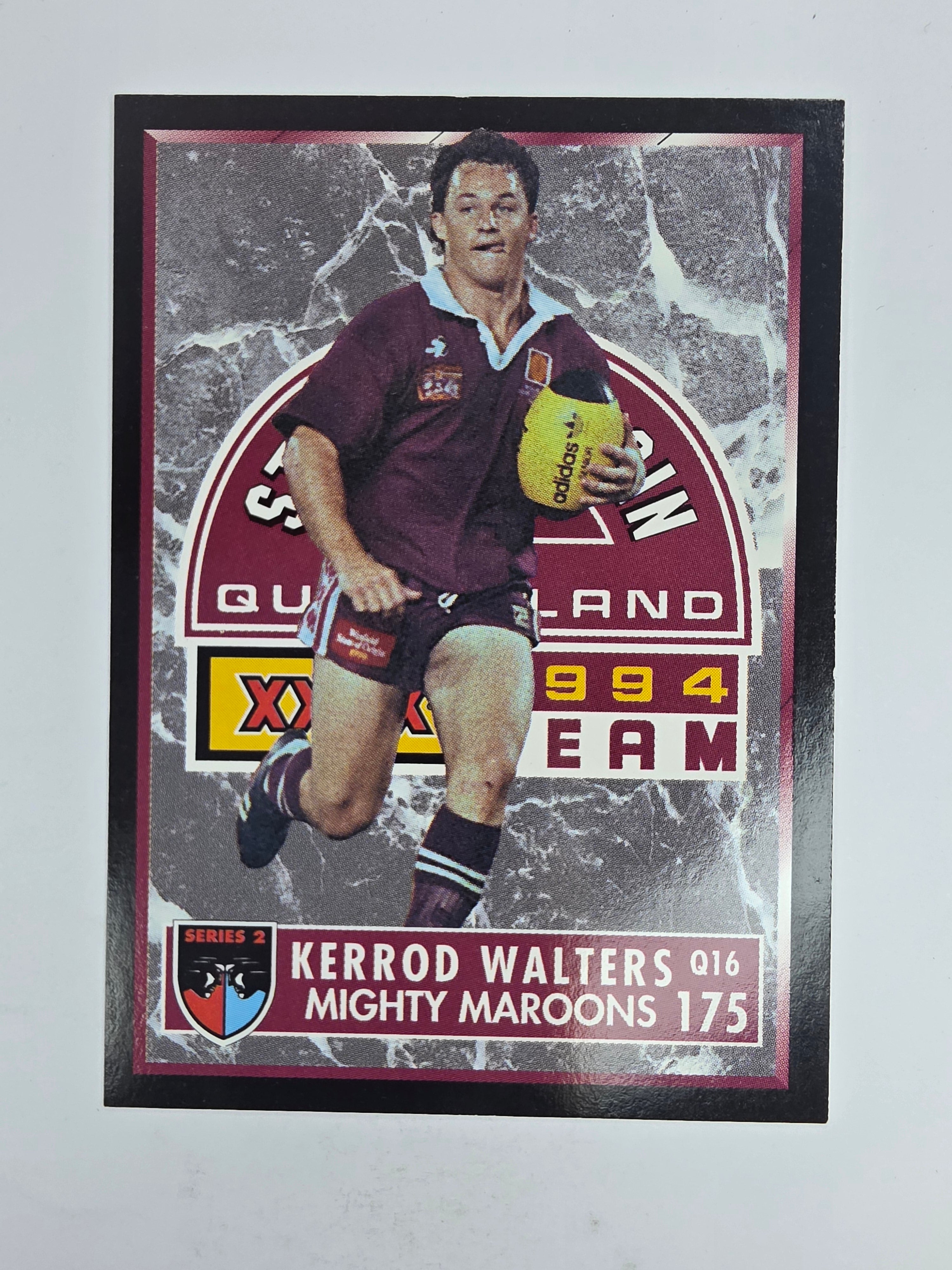 1994 Dynamic Series 2 Base Card #175 Kerrod Walters Queensland Maroons