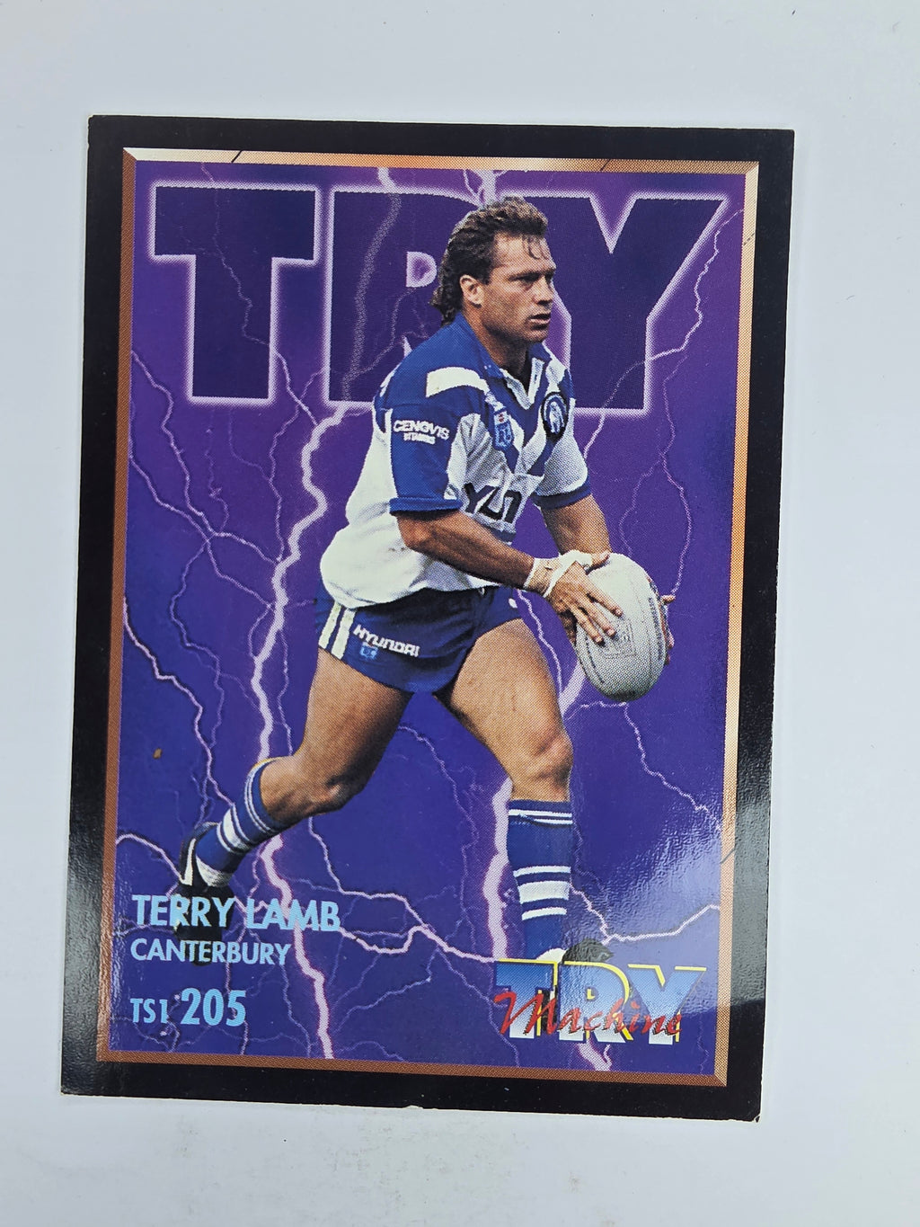 1994 Dynamic Series 2 Base Card #205 Terry Lamb Canterbury Bankstown Bulldogs