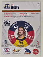 AFL 2023 Footy Stars Base Card #002 Sam Berry Adelaide Crows