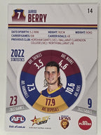 AFL 2023 Footy Stars Base Card #014 Jarrod Berry Brisbane Lions