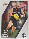 AFL 2023 Footy Stars Base Card #028 Adam Saad Carlton Blues