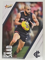 AFL 2023 Footy Stars Base Card #028 Adam Saad Carlton Blues
