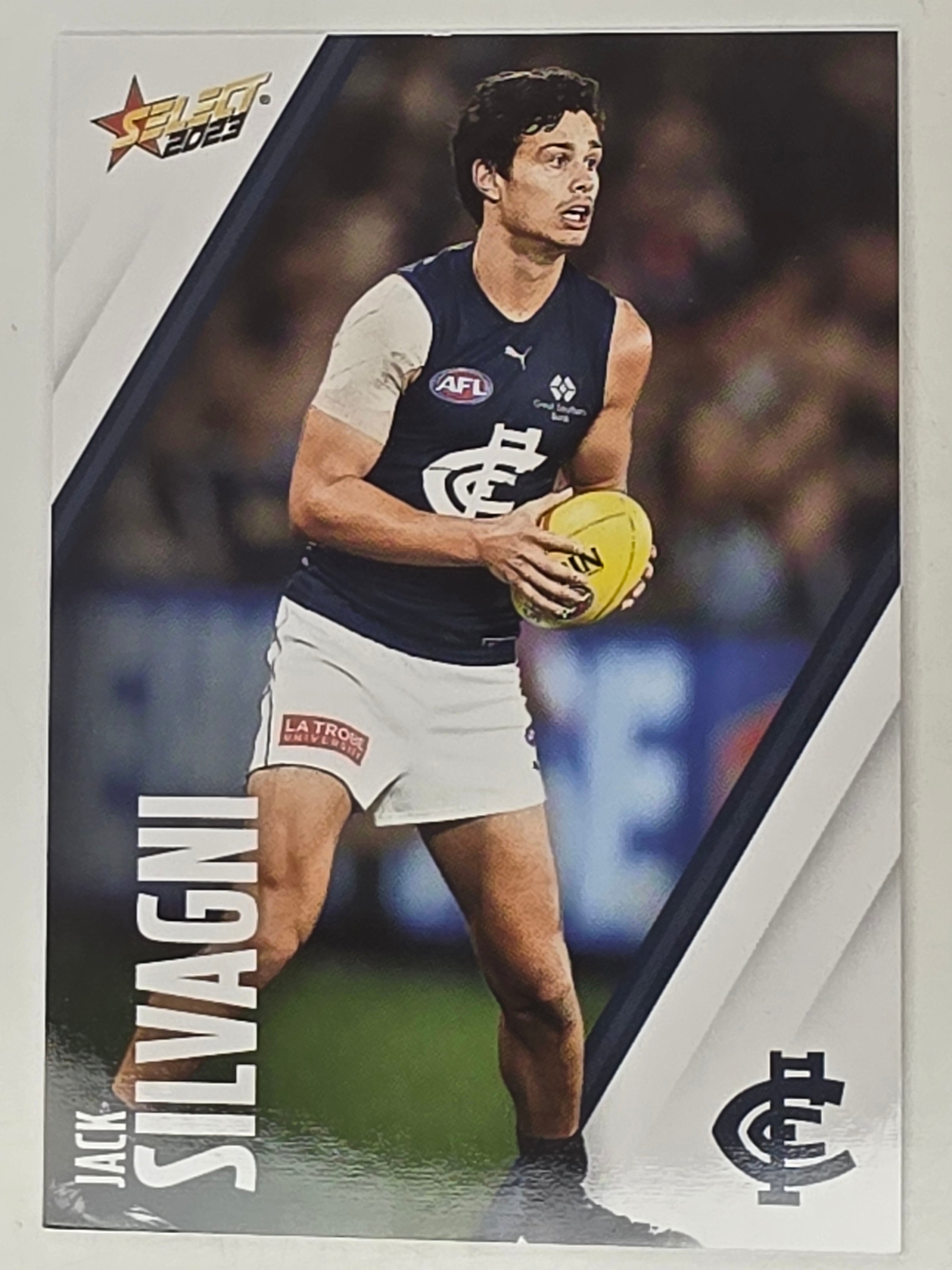 AFL 2023 Footy Stars Base Card #029 Jack Silvagni Carlton Blues