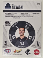 AFL 2023 Footy Stars Base Card #029 Jack Silvagni Carlton Blues
