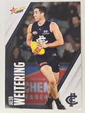 AFL 2023 Footy Stars Base Card #031 Jacob Weitering Carlton Blues