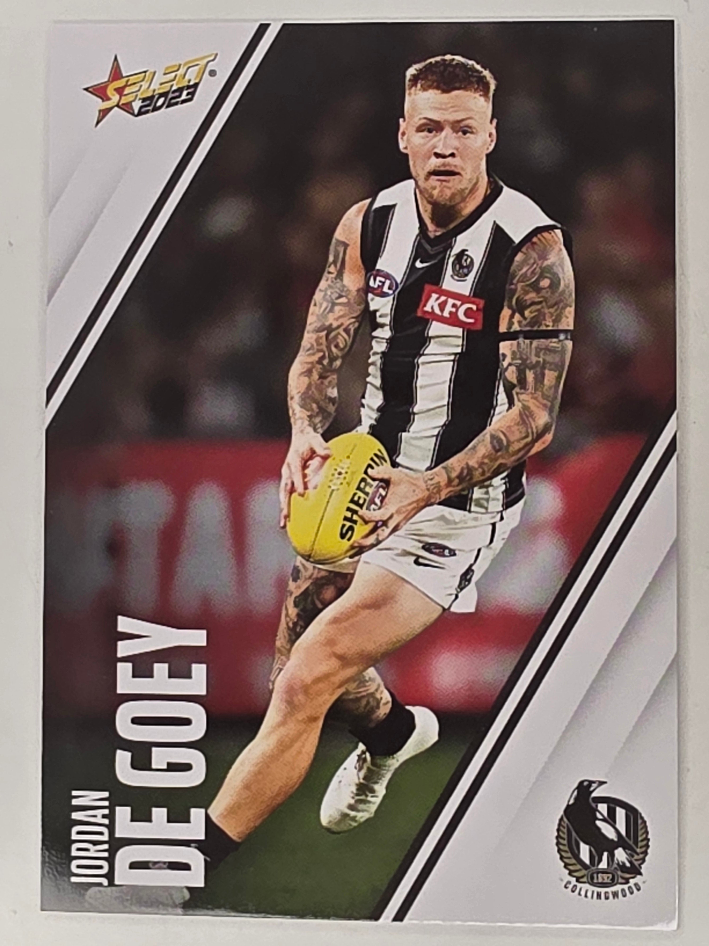 AFL 2023 Footy Stars Base Card #036 Jordan De Goey Collingwood Magpies