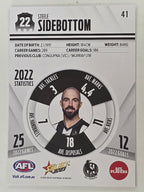 AFL 2023 Footy Stars Base Card #041 Steele Sidebottom Collingwood Magpies