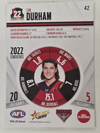 AFL 2023 Footy Stars Base Card #042 Sam Durham Essendon Bombers