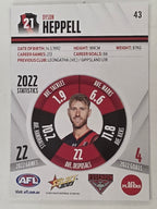 AFL 2023 Footy Stars Base Card #043 Dyson Heppell Essendon Bombers