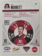 AFL 2023 Footy Stars Base Card #047 Zach Merrett Essendon Bombers