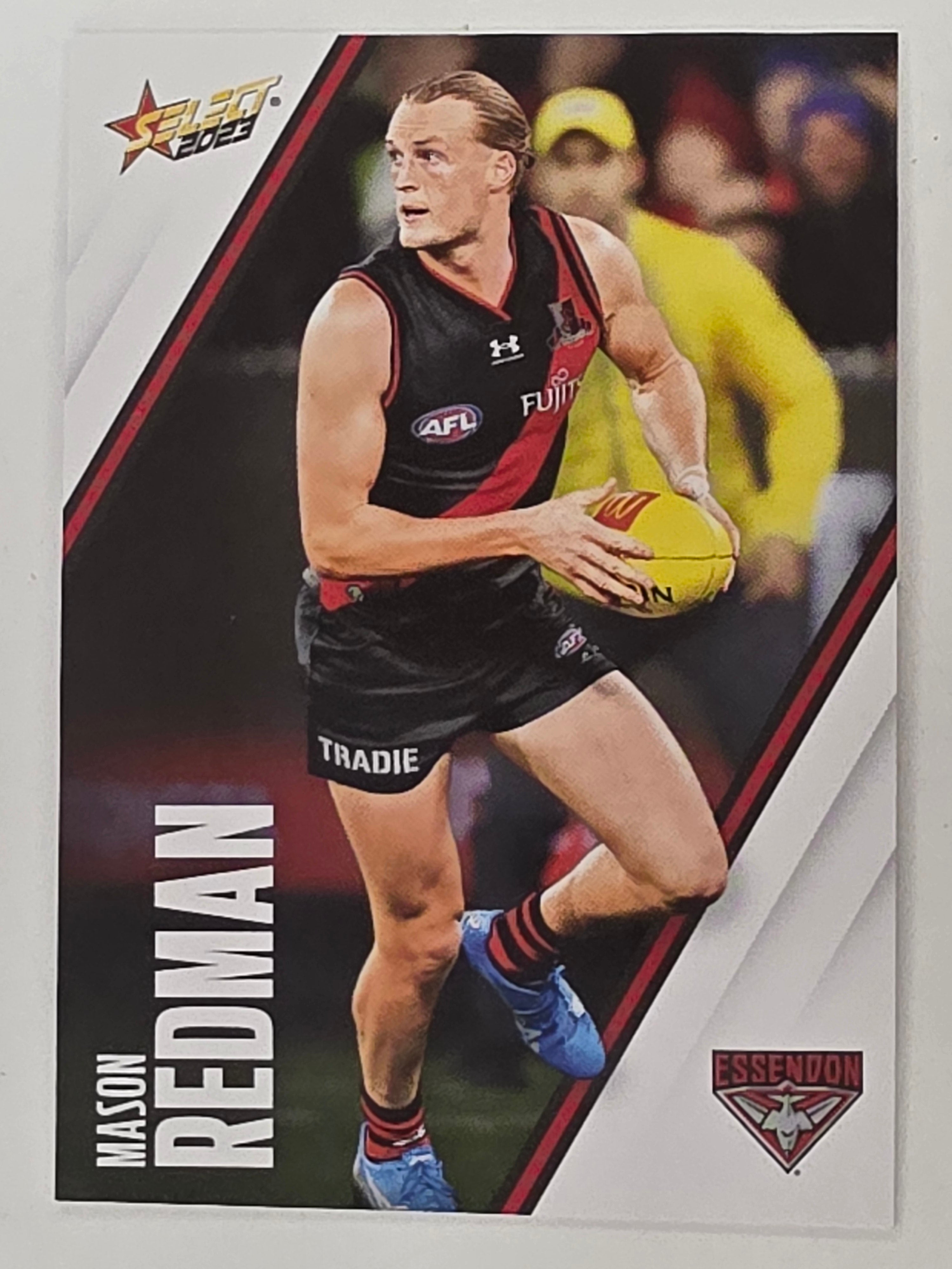 AFL 2023 Footy Stars Base Card #049 Mason Redman Essendon Bombers