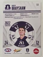AFL 2023 Footy Stars Base Card #053 Andrew Brayshaw Fremantle Dockers