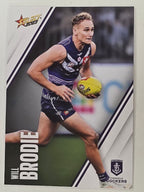 AFL 2023 Footy Stars Base Card #054 Will Brodie Fremantle Dockers