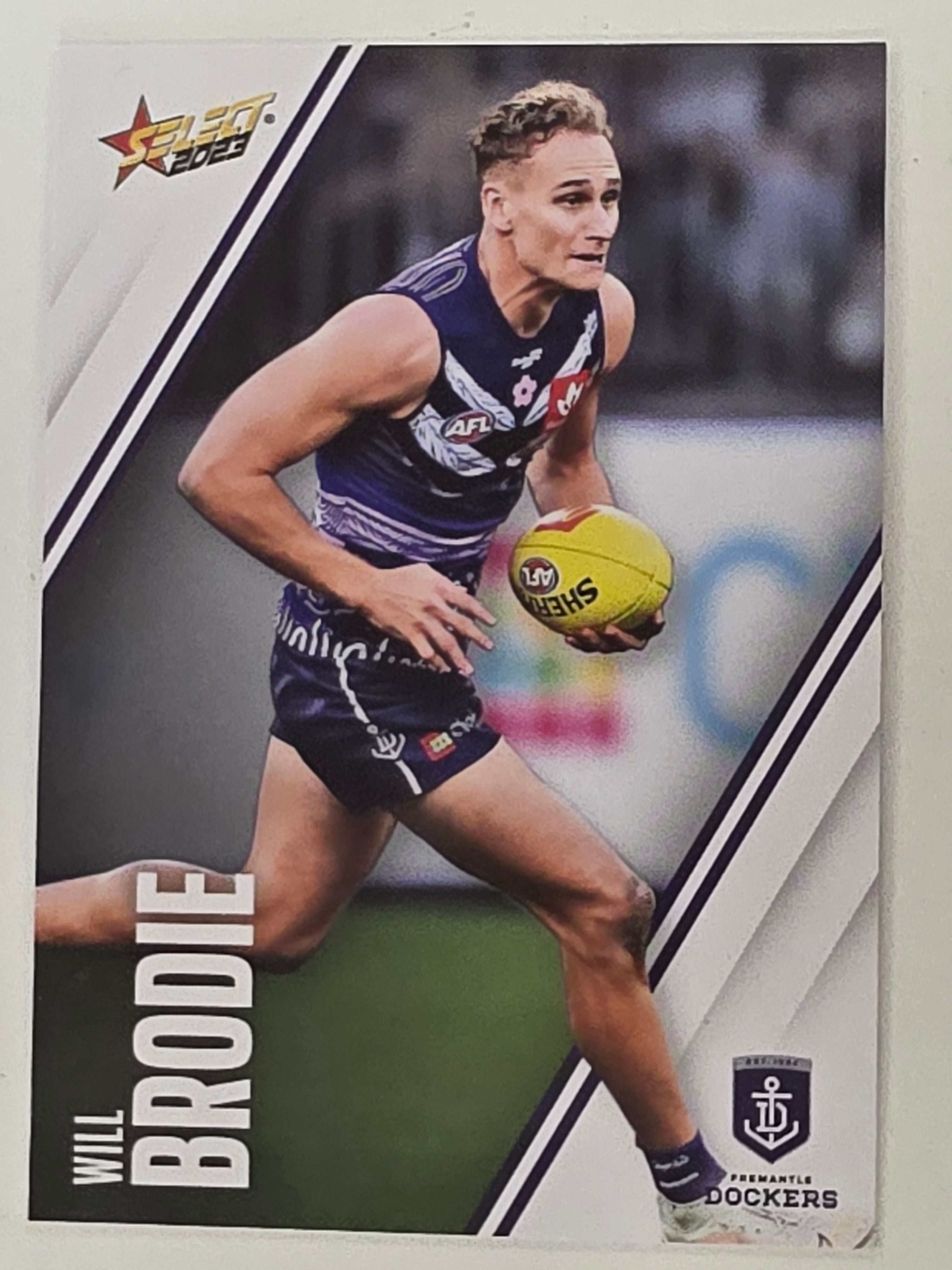 AFL 2023 Footy Stars Base Card #054 Will Brodie Fremantle Dockers