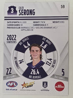 AFL 2023 Footy Stars Base Card #059 Caleb Serong Fremantle Dockers