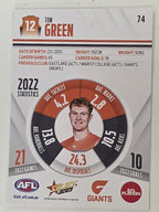 AFL 2023 Footy Stars Base Card #074 Tom Green GWS Giants